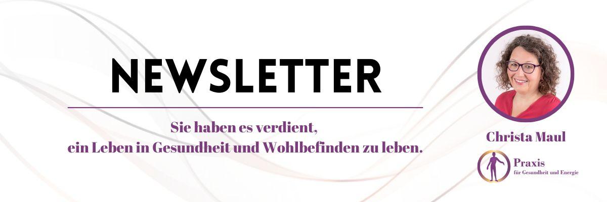 Heilpraktikerin Christa Maul Newsletter Header